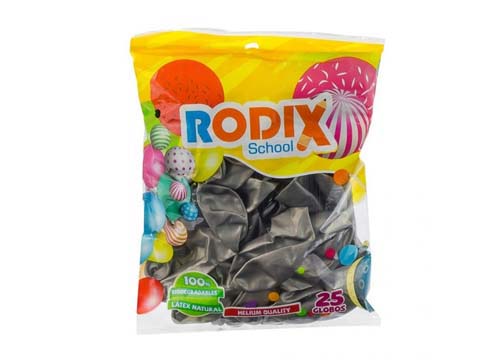 CHIMBOMBA 180 COLOR PLATA PAQ DE 25 UND